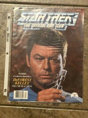 Star Trek The Official Fan Club Magazine DeForest Kelley